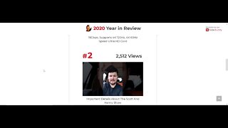 How my 2020 year on youtube went, for all of you to see