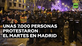 Una nueva noche de protestas en Madrid acaba con 39 heridos y 7 detenidos