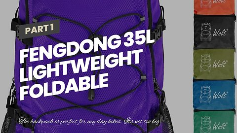 FENGDONG 35L Lightweight Foldable Waterproof Packable Travel Small Hiking Backpack Daypack for...