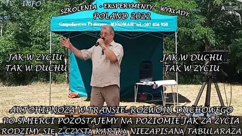 AUTOHIPNOZA W TRANSIE ROZOWJU DUCHOWEGO, PO ŚMIERCI POZOSTAJEMY NA POZIOMIE JAK ZA ŻYCIA/2022©TV NFO