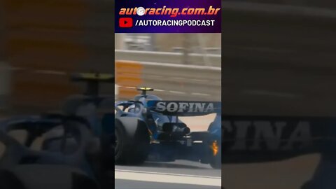 🔥 EXPLODE O WILLIAMS FW44 DE LATIFI APÓS PEGAR FOGO NO BAHREIN | F1 2022 🔥 #shorts