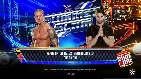 WWE 2k24 Randy Orton vs Seth Rollins