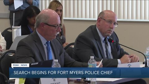 City of Fort Myers begins the process of hiring a new Police Chief after the passing of Chief Diggs