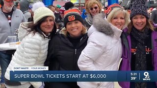 How much will it cost Bengals fans to go to the Super Bowl?
