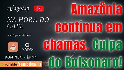 Amazônia continua em chamas. Culpa do Bolsonaro!