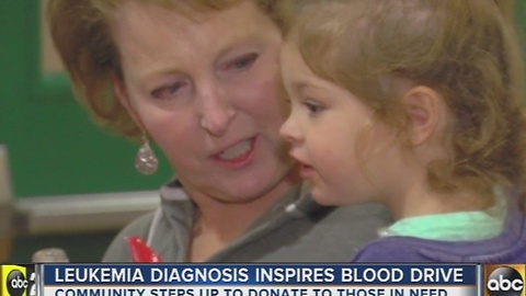 Woman's leukemia diagnosis inspires community blood drive