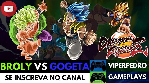 Broly (DBS) vs Gogeta Blue | Dragon Ball FighterZ DLC | Gameplay | Luta Completa + Dramatic Finish