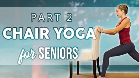 Easy Beginners Yoga Class with a Chair ♥ All Ages & Levels, 20 Minute Stretch Class, How To, At Home
