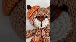 Have you ever made a pumpkin Addie Bear Lovey!? #shorts #crochet #knittingmachine
