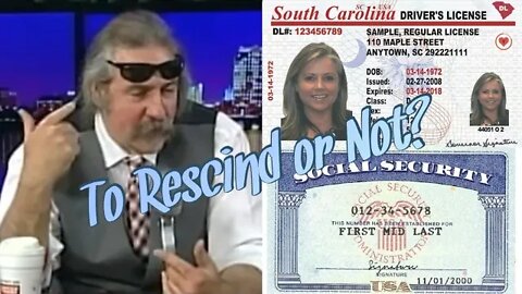 Should I Rescind My Contracts With State Drivers License Social Security Karl Lentz