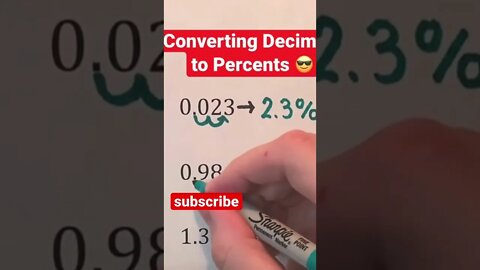 Convert decimals to percents