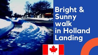 A bright & sunny walk in Holland Landing