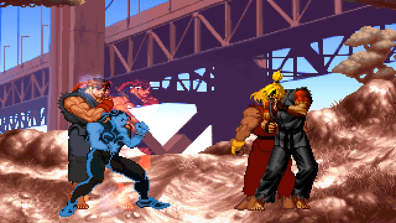 MUGEN - Ice Chun Li & Ice Ryu vs. DRAGON KEN & Evil Ken - Download