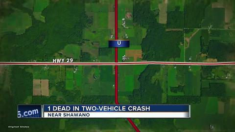 fatal crash in shawano county