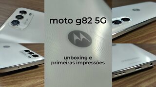 Motorola moto g82 5G unboxing e primeiras impressões