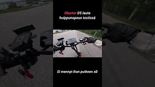 66km/h kaatuminen Obarter D5 sähköpotkulaudalla