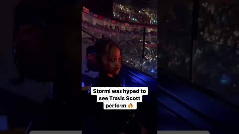 #Stormi was excited to see her father Travis Scott perform 🔥🔥