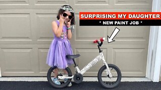 **Custom Painting My Daughters Bike** SHE LOVES IT!