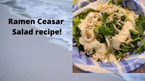 Ramen Noodle Dried Shrimp Ceasar salad!
