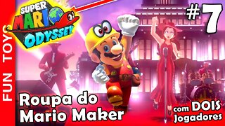 🔴 Super Mario Odyssey #7 - Com a roupa do MARIO MAKER participamos do EVENTO INCRÍVEL na cidade!