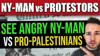 BREAKING: See Angry NY Man Remove Pro-Palestinian Protestors… “I HAVE A DAUGHTER IN BROOKLYN”