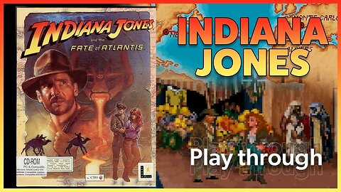 Indiana Jones and the Fate of Atlantis / Complete playthrough / No Commentary / 1992 DOS CD