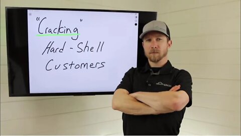"Cracking" Hard Shell Customers (the arms crossed, one-word answer type) in Roofing Sales