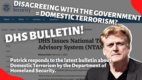 Patrick Responds to the DHS Bulletin Warning Against Misinformation