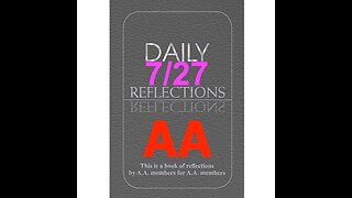 Daily Reflections – July 27 – Alcoholics Anonymous - Read Along