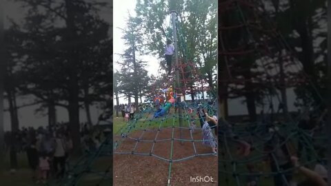 Climbing at the park