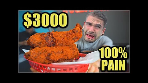 $3000 WORLD'S HOTTEST CHICKEN TENDER CHALLENGE (3.5 MILLION SCOVILLE) - CHEATED & SCAMMED