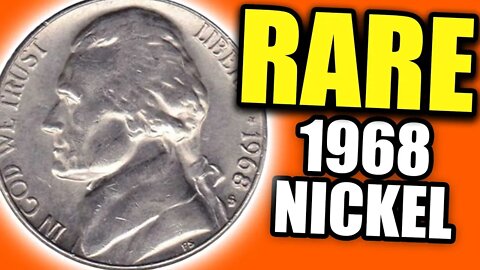 1968 JEFFERSON NICKELS WORTH MONEY - RARE COINS THAT ARE VALUABLE!!