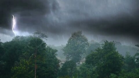🎧🎼Rain and thunderstorm sounds - Sound of a thunderstorm - Thunder noises for sleeping🎼🎧
