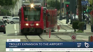 Trolley expansion to SD Airport is 'feasible,' study shows