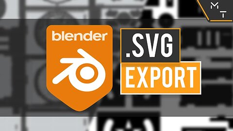 How To Export An Accurate Vector .SVG From Blender 2.9 | Precision Modeling | Outline To SVG Addon