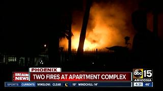 Firefighters battle blaze at Phoenix apartment complex