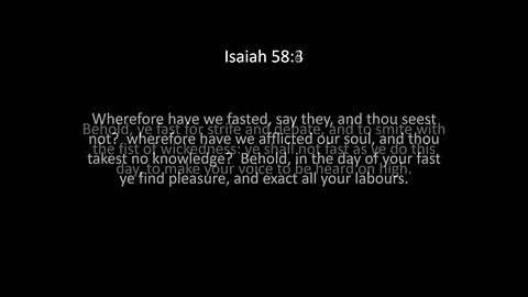 Isaiah Chapter 58