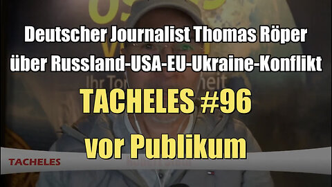 Thomas Röper über Russland-USA-EU-Ukraine-Konflikt: TACHELES #96 (22.10.2022)vor Publikum