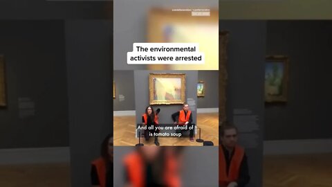 Police arrested a pair of #German environmental activists who threw mashed over 10M