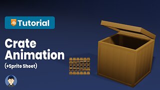 How to model, rig, and animate a wooden chest in Blender [3.4] | 3D Animation | 2D Sprites