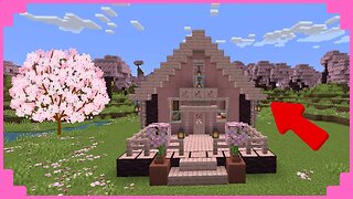 How To Build A Cherry Blossom Cottage | Minecraft 1.20