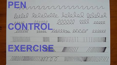 Ink Pen Control Exercise - Learn to Draw more Precisely through Repetition