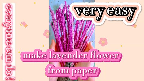 Make Lavender Flowers from Paper