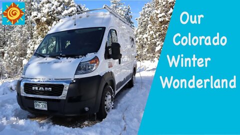 Colorado Winter Wonderland//EP 4 Winter Living in a Passive Solar Off-Grid Home and our Off-Grid Van