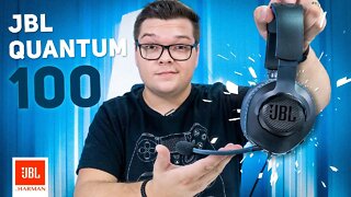 JBL Quantum 100 | HEADSET GAMER INCRIVELMENTE BARATO PELO QUE ENTREGA! UNBOXING E ANÁLISE