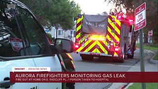 1 seriously injured, gas leak still active at Aurora apartment fire