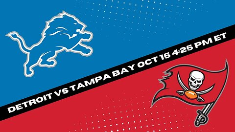 Detroit Lions vs Tampa Bay Buccaneers Prediction and Picks - NFL Picks Week 6