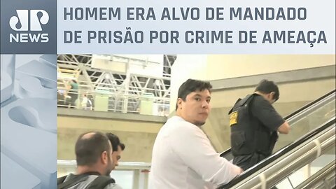 Allan Frutuozo, suspeito de invadir a PF em Brasília, é preso no Galeão tentando ir para Argentina