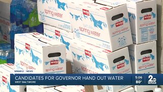 Gubernatorial candidates give water to communities affected by water contamination