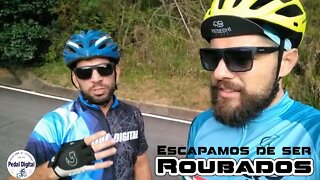 Escapamos de ser roubados Ciclismo de estrada